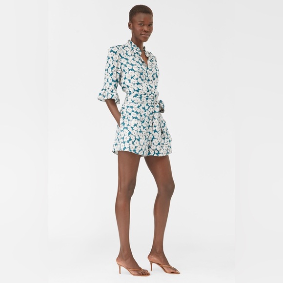 Rebecca Taylor Serene Floral Romper ✨ - Picture 2 of 8